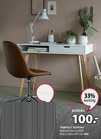 Jysk Tamholt bureau aanbieding