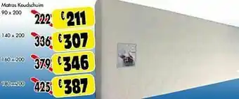 Budget Meubelen Matras koudschuim aanbieding
