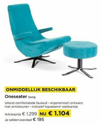 Molecule Oneseater swing aanbieding