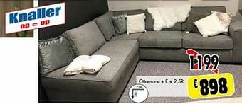 Budget Meubelen Ottomane + e + 2,5r aanbieding