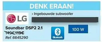 Carrefour Lg soundbar dsp2 2.1 aanbieding
