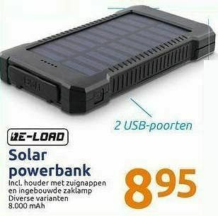 Action Solar powerbank aanbieding