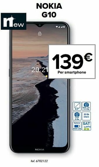 Carrefour Nokia g10 aanbieding