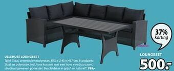 Jysk Ullehuse loungeset aanbieding
