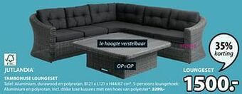 Jysk Tambohuse loungeset aanbieding