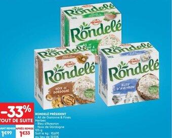 Leader Price Rondele President aanbieding