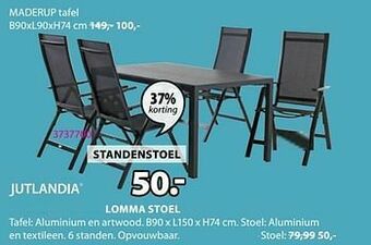 Jysk Lomma standenstoel aanbieding
