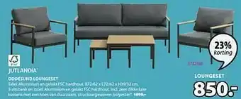 Jysk Oddesund loungeset aanbieding