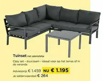 Molecule Tuinset met salontafeltje aanbieding