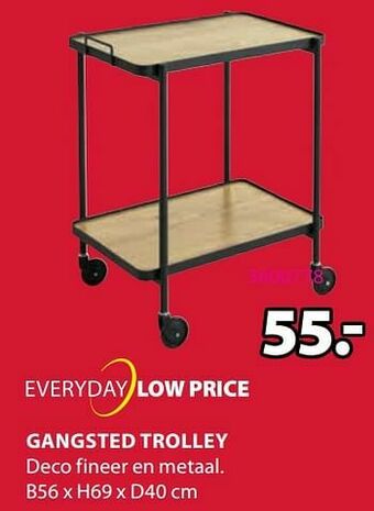 Jysk Gangsted trolley aanbieding