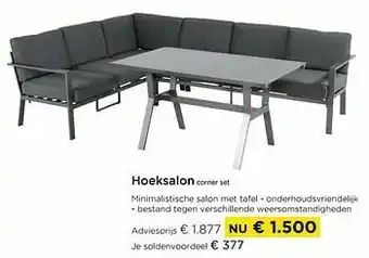 Molecule Hoeksalon corner set aanbieding