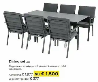 Molecule Dining set lisse aanbieding
