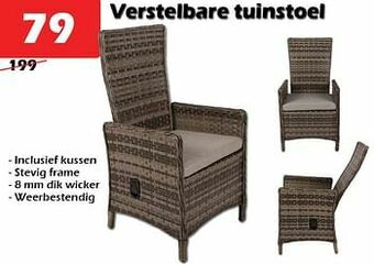 iTEK Verstelbare tuinstoel aanbieding