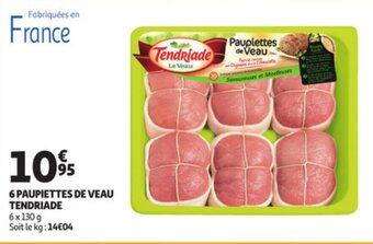 6 Paupiettes De Veau Tendriade