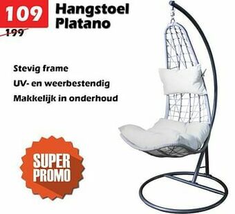 iTEK Hangstoel platano aanbieding