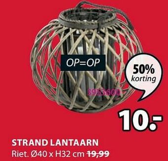 Jysk Strand lantaarn aanbieding