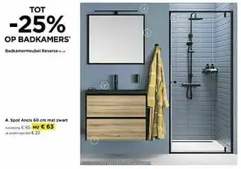 Molecule Spot ancis mat zwart aanbieding