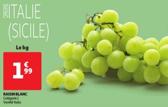 Auchan Raisin Blanc aanbieding