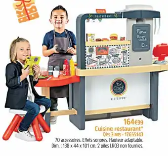 Maxi Toys Smoby cuisine restaurant 138 x 44 x 101CM 17655143 aanbieding