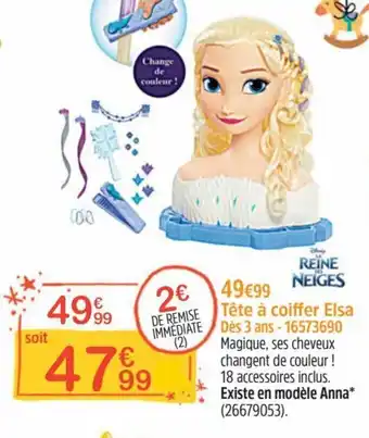 Tete a coiffer Elsa 16573690