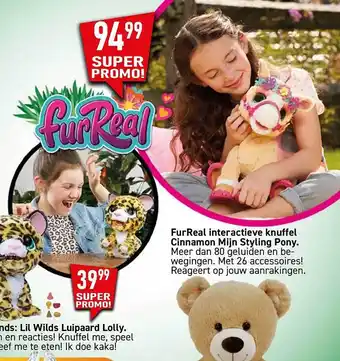 Furreal interactieve knuffel cinnamon mijn styling pony