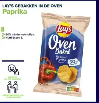 Carrefour Lay's gebakken in de oven paprika aanbieding