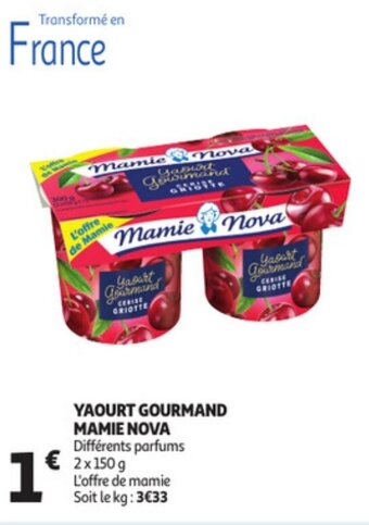 Auchan Yaourt Gourmand Mamie Nova aanbieding