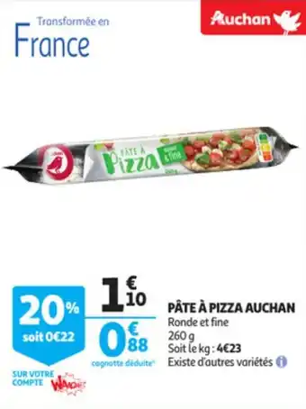 Auchan Pate A Pizza Auchan aanbieding