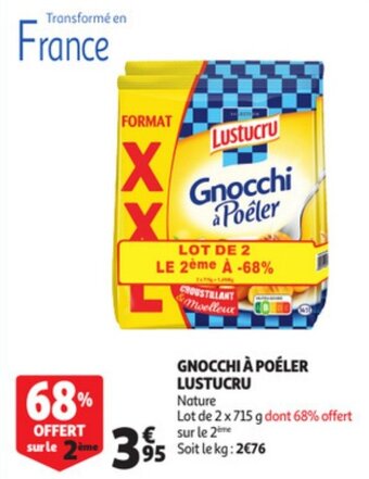 Auchan Gnocchi A Poeler Lustucru aanbieding