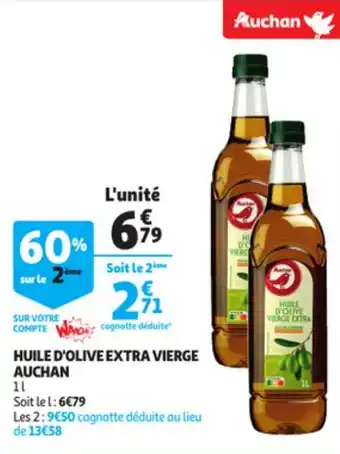 Auchan Huile D'Olive Extra Vierge Auchan aanbieding