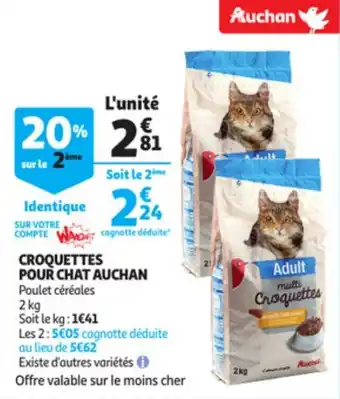 Auchan Croquettes Pour Chat Auchan aanbieding