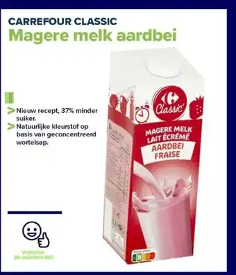 Carrefour Carrefour classic magere melk aardbei aanbieding