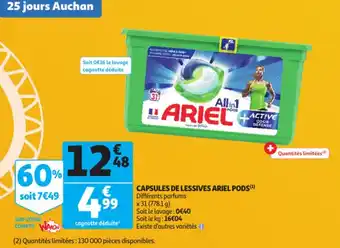 Capsules De Lessives Ariel Pods