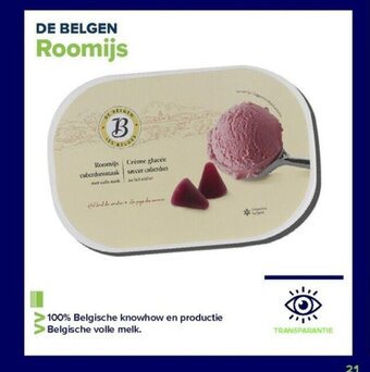 Carrefour De belgen roomijs aanbieding