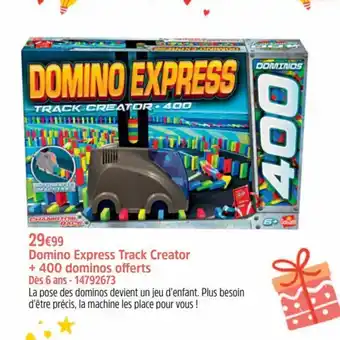 Maxi Toys Domino Express Track Creator + 400 dominos offerts Des 6 ans - 14792673 aanbieding