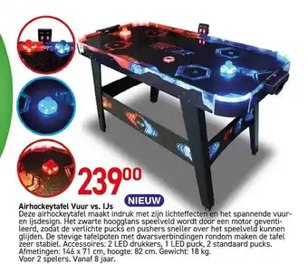 Airhockeytafel vuur vs ijs
