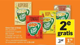 Albert Heijn Unox cup-a-soup aanbieding