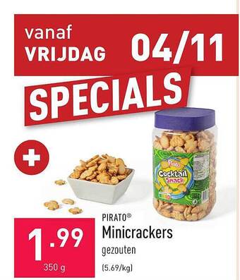 ALDI Pirato minicrackers aanbieding