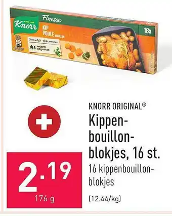 ALDI Knorr original kippen-bouillon-blokjes 16 st aanbieding