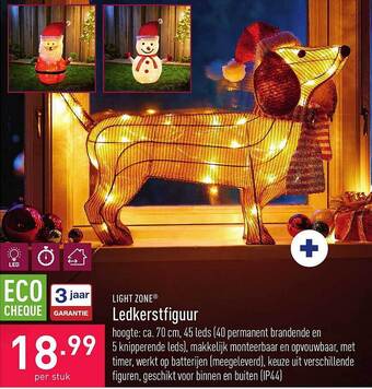 Light zone ledkerstfiguur