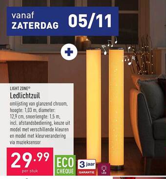 ALDI Light zone ledlichtzuil aanbieding