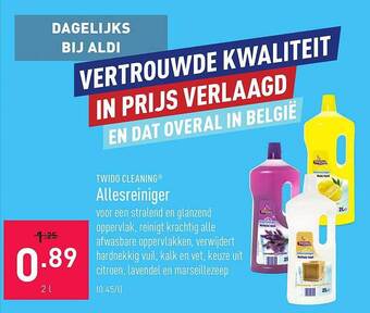ALDI Twido cleaning allesreiniger aanbieding