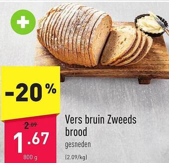 ALDI Vers bruin zweeds brood aanbieding
