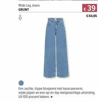 Wide leg jeans grunt