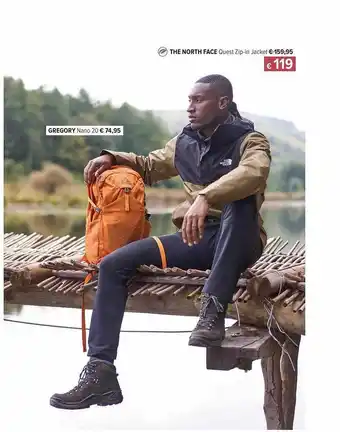 AS Adventure Gregory nano the north face quest zip-in jacket aanbieding