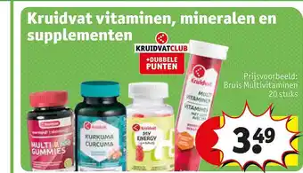 Kruidvat Kruidvat vitamien, mineralen en supplementen aanbieding