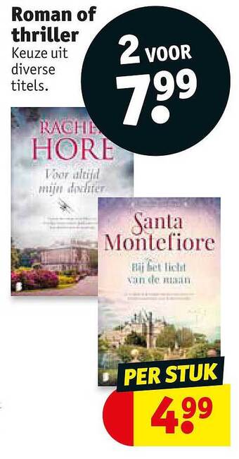 Kruidvat Roman of thriller aanbieding