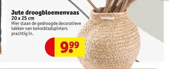 Jute droogbloemenvaas