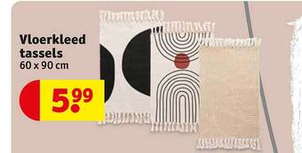 Kruidvat Vloerkleed tassels aanbieding