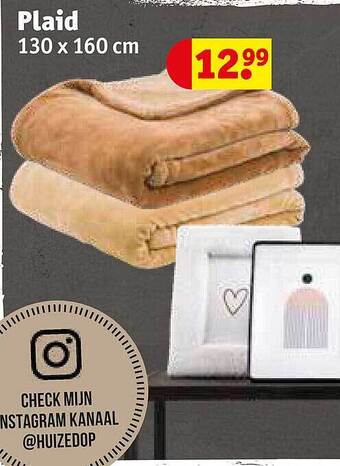 Kruidvat Plaid aanbieding